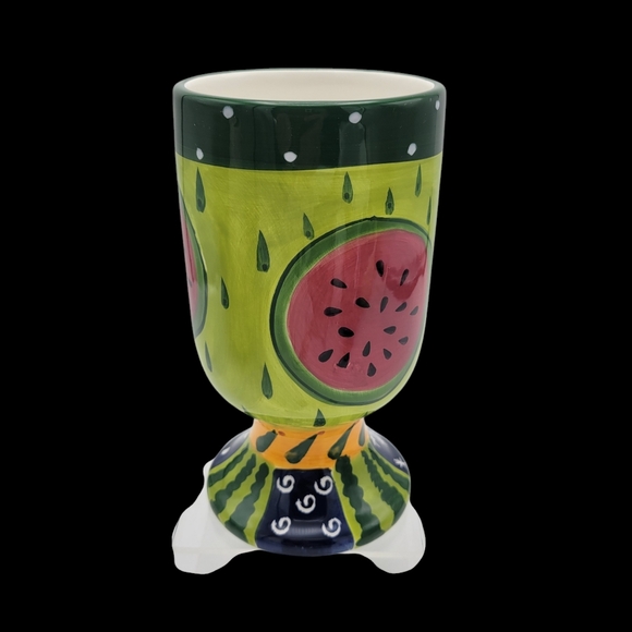 Milson & Louis Watermelon Coffee Cocoa Mug Hand Painted - Picture 3 of 9